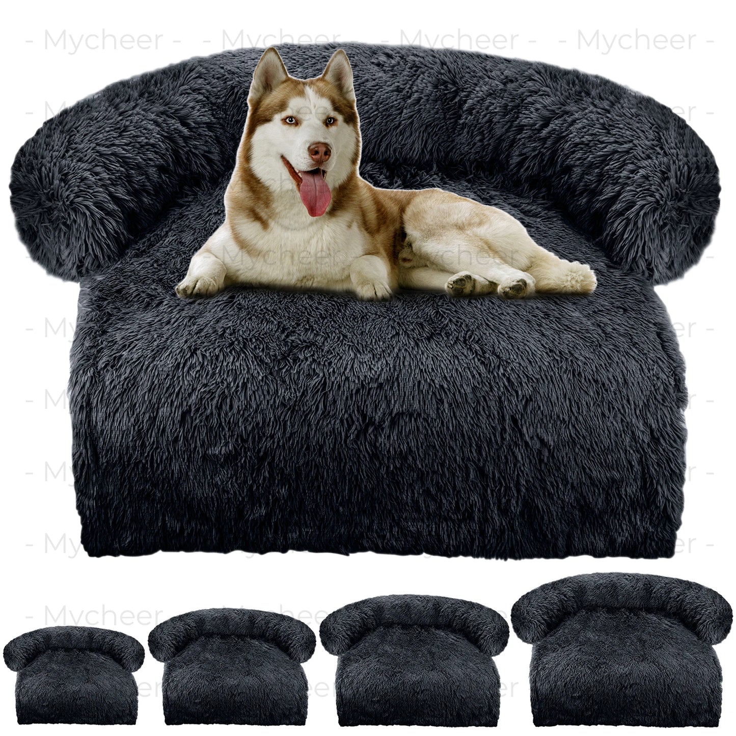 Washable blanket Sofa cover Large dog bed Sofa plush dog pet House sofa cushion plush warm kennel pet cat puppy cushion