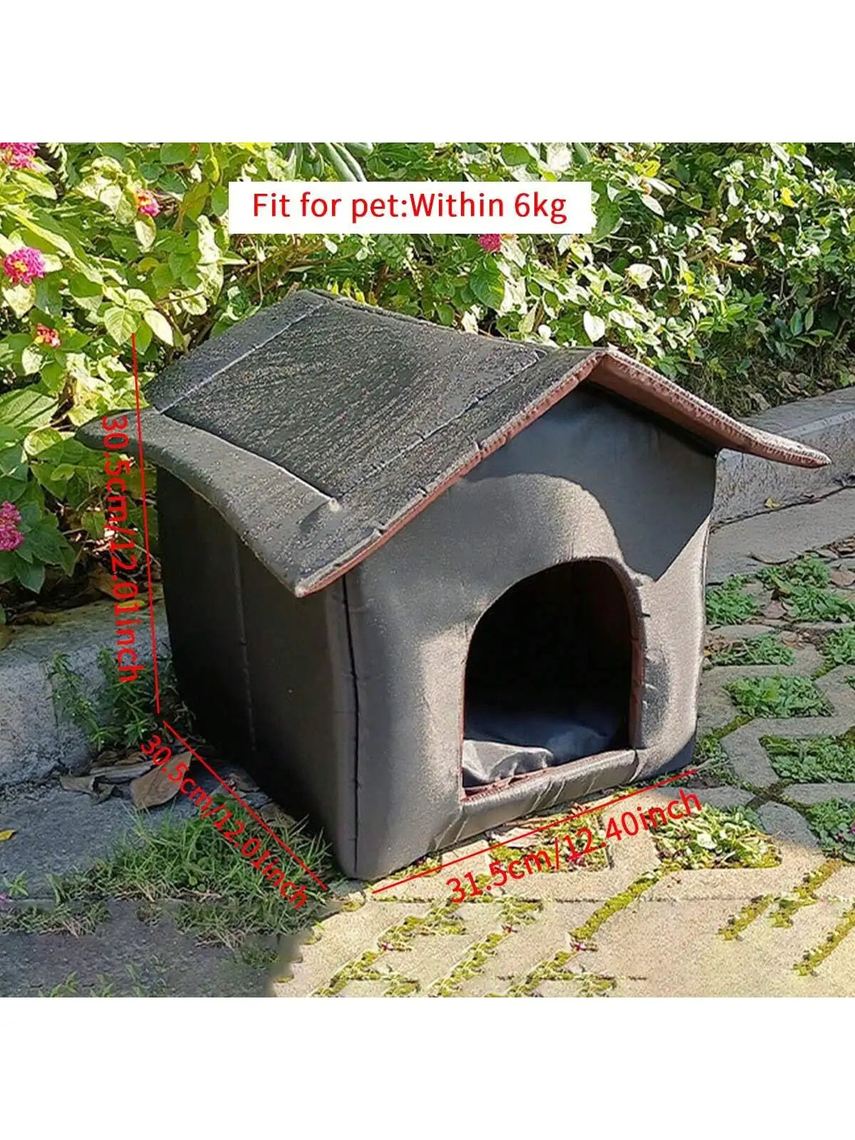 1pc Outdoor Dog House, Winter Cold Shelter, Waterproof, Sun Proof, Durable, Foldable Outdoor Tent, Stray Cat Shelter, Pet House