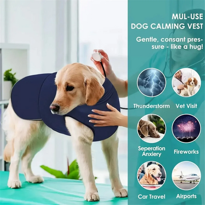 the CALMING VEST - Dog Anxiety Vest, Thunder Jacket for Large Dog, Calming Jacket with Hoodie, Dog Anxiety Jacket, Dog Hoodies for Noise