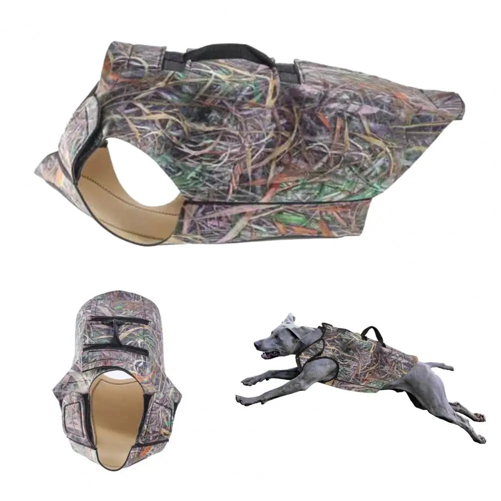 the HUNTER - Dog Hunting Vest, Adjustable Neoprene Chest Dog Vest for Waterfowl/Duck Hunting Outdoor Activities