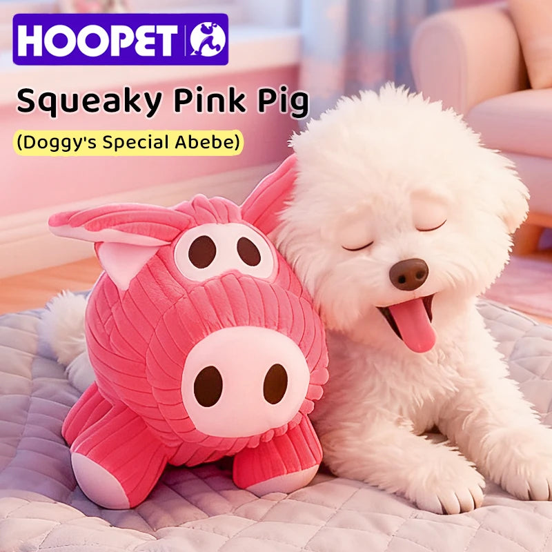 HOOPET Plush Squeaky Dog Toys with Crackling Paper Sound, Chew Resistant Soft Puppy Chew Toys for Boredom Relief