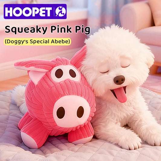 HOOPET Plush Squeaky Dog Toys with Crackling Paper Sound, Chew Resistant Soft Puppy Chew Toys for Boredom Relief