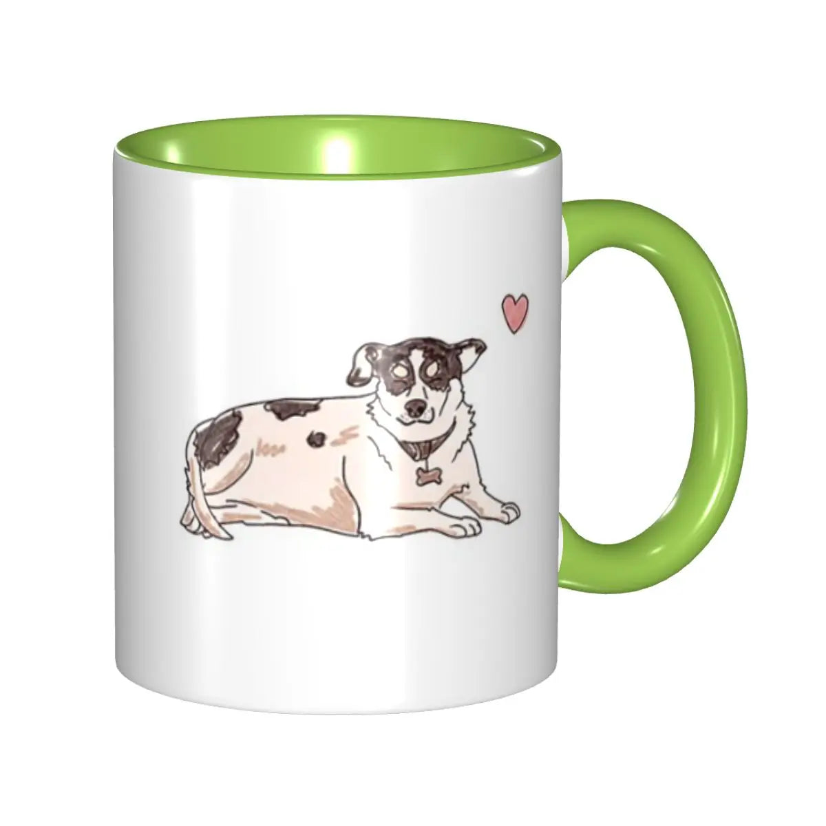 Cute Jack Russell, Sweet Simple Dog Design Mug Funny Ceramic Coffee Cups Tea Mugs Milk Cup Drinkware Gifts for Woman Man
