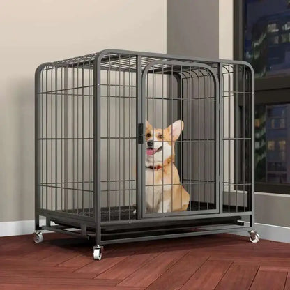 Household Indoor and Outdoor Dog Cage Large Dog Medium Dog Cage with Toilet Golden Retriever Labrador Cage Pet Supplies House