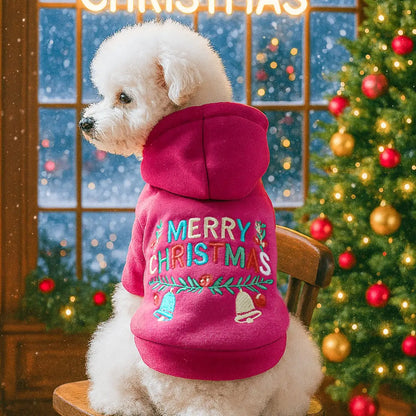 the SNOWPAW COZY SWEATER - Dog Christmas Clothes, Winter Warm Sweater, Pet Clothes for Small Dogs, Elk Santa Claus Dog/Cat Coat Hoodies, Christmas Dogs Costume