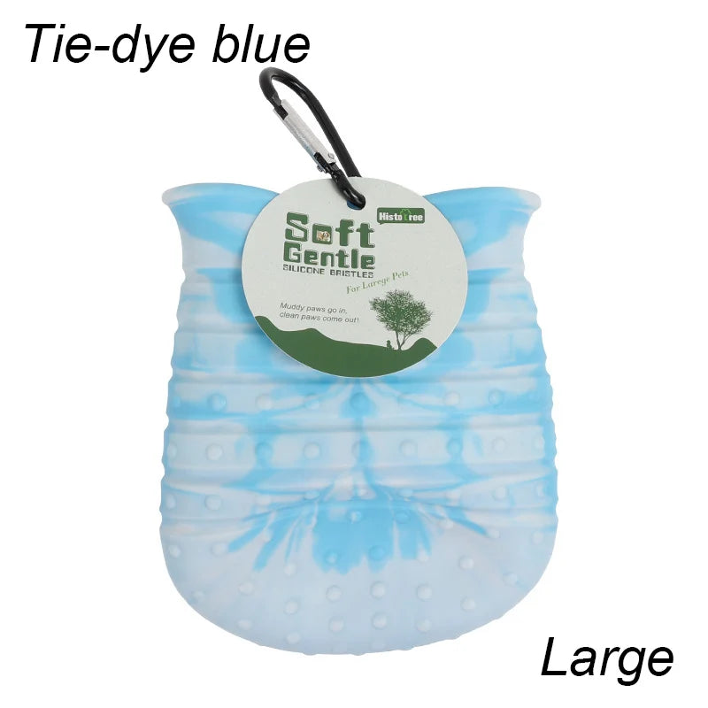 the SCRUBBER - Dog Foot Wash Cup, Portable Paw Clean Tools for Dogs, Large/Medium Dog Foot Washer, Scrubber Dog Muddy Dirty Paw Cleaning Cup 1pcs