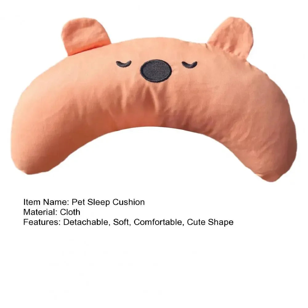 New Dog Pillow Cartoon Bear Dog Nest Cat Neck Guard Detachable Washable Soft Rebound Collapse Chin Pad Hypnosis Pet Pillow