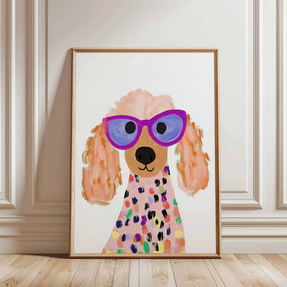 Minimalist Dog Aesthetics Poster Dachshund Bagel Hound Whippet Poodle Modern Pet Portrait Illustration Home Animal Decoration