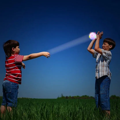 Dog Toy Glowing Ball LED Puppy Balls Flashing Elastic Ball Toy Pet Color Light Ball Interactive Toys For Cats Small Dogs Child