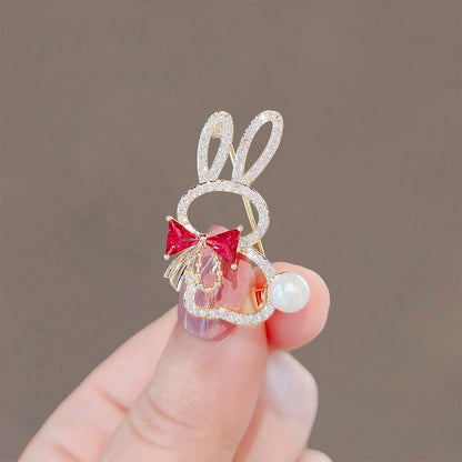 Hollow Cute Puppy Brooch Cartoon Dog Badge Women's Suit Accessories Neckline Anti-Exposure Buckle Pins Fixed Decoration Jewelry