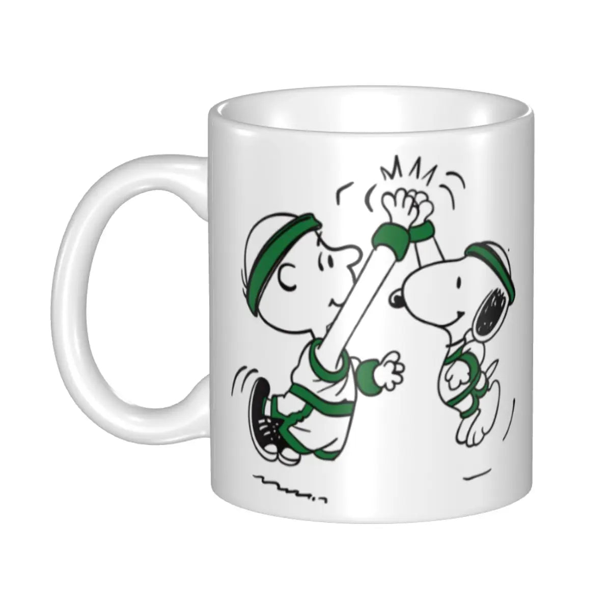 Manga Snoopy Woodstock Cartoon Dog Coffee Mug DIY Customized Ceramic Tea Milk Mug