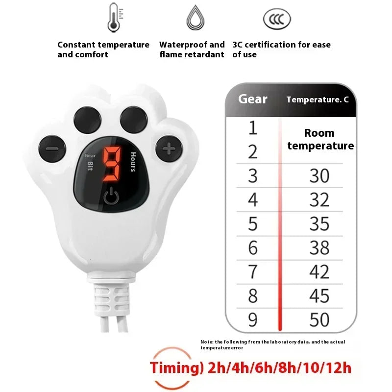 40x60cm Pet Electric Blanket Heating Pad Dog Waterproof Blanket Cats Dogs Electric Blanket Cat Small Heating Pads Pet Products