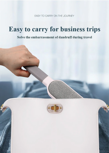 Lint Brush with Self-Cleaning Base Set Pet Hair Remover Brush Portable Dog & Cat Hair Remover Clothes Sofa Car Seat Cleaning