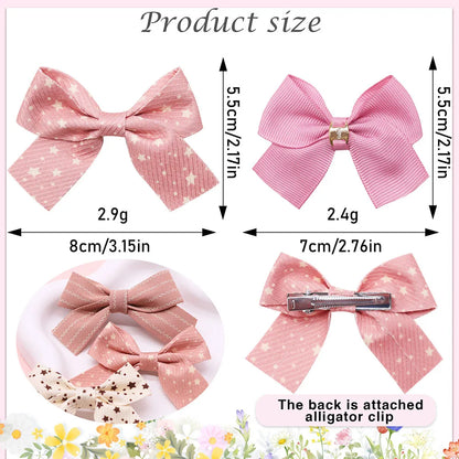 2PCS Cute Dog Hair Clips Multi-Style Dog Bows With Metal Clips Long-Hair Pet Hairpins For Large Dogs Pet Groomming Accessories
