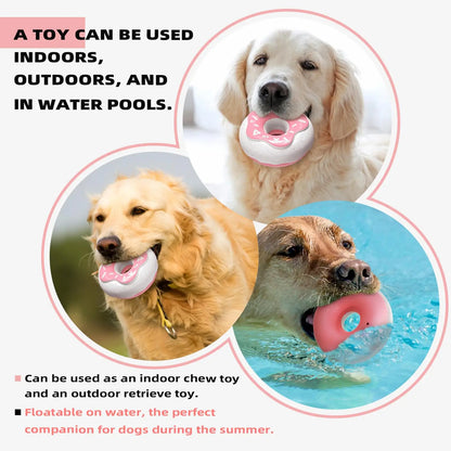 Dog Chew Toys for Aggressive Chewers, Indestructible Tough Squeaky Mental Stimulation Teeth Grinding Interactive Dog Chew Toys
