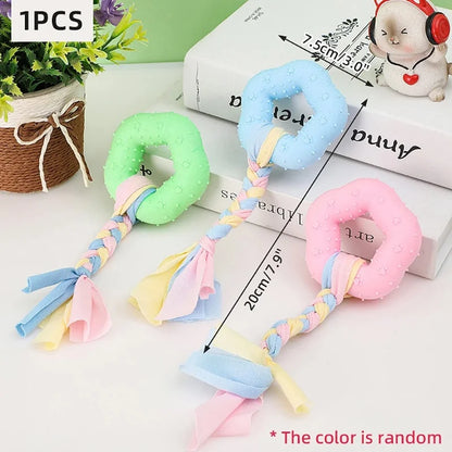 Puppy Toy Pet Dog Cotton Rope Toys Molar Stick Clean Tooth Chewing Toy Puppy Medium Large Dogs Funny Interactive Training