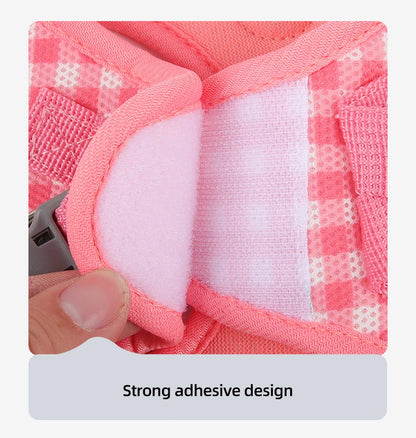 the PLAIDBUDDY HARNESS - Puppy/Kitten Chest Strap, Fresh Plaid Kitten/Puppy Leash, Anti-Break Adjustable Reflective Pet Chest Strap, Small Dog/Kitten Chest