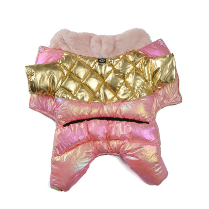 Warm Pet Clothes Waterproof Outdoor Puppy Jumpsuits For Small Medium Dog Winter Windproof With D-ring Vest Coat Chihuahua Outfit