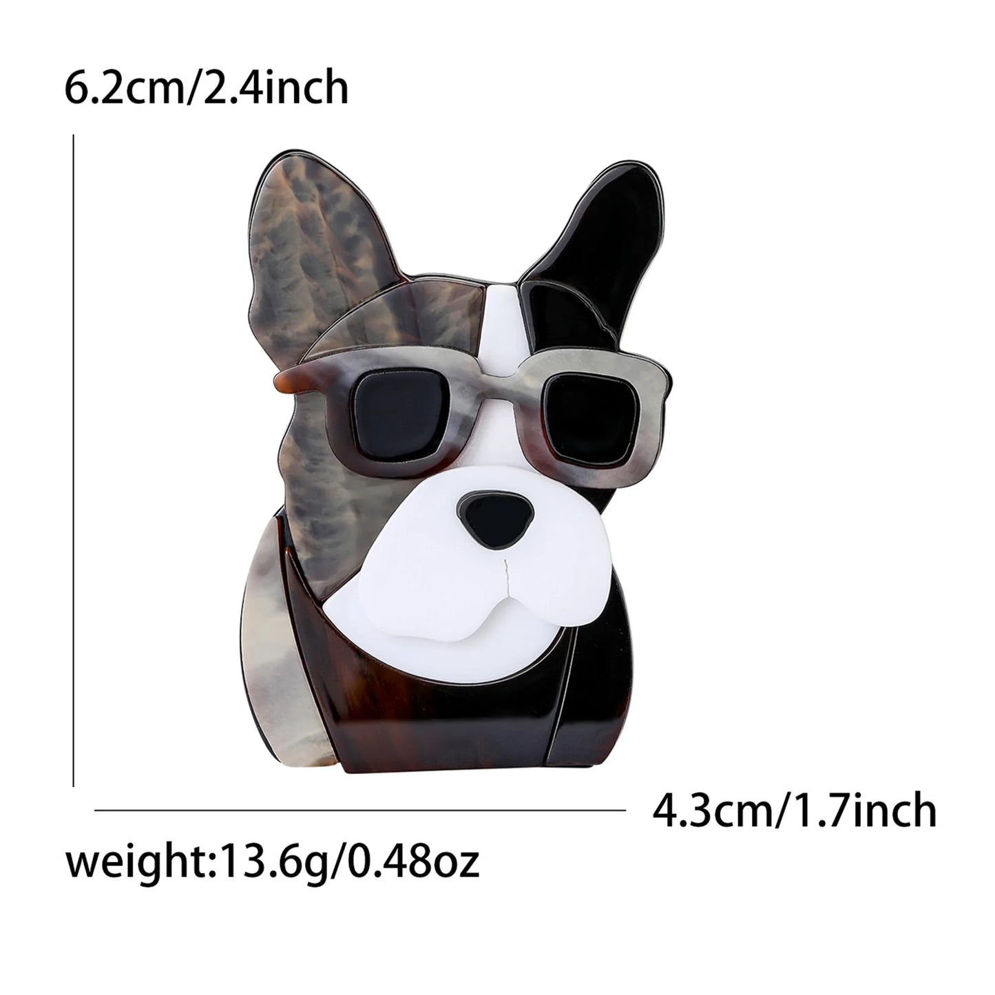 Classic Rhinestone Dog Brooches for Women Enamel Animal Pins Necklace Office Party Friend New Fashion Gifts Jewelry Accessories