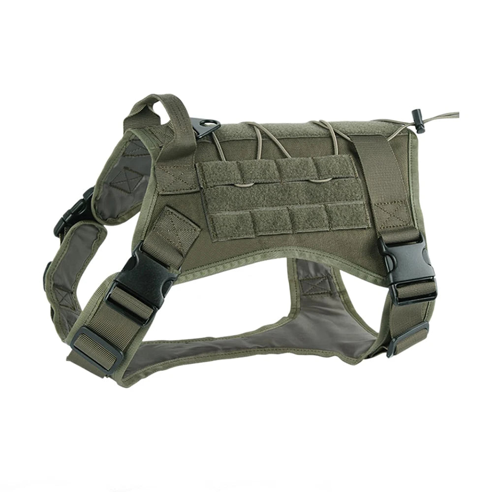Tactical Dog Harness for Large Pet Harness No-Pull Service Vest Adjustable Military Dog Vest for Training Hunting Walking