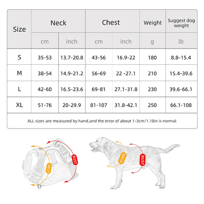 No Pull Dog Harness Pet Reflective Nylon Adjustable Medium Large Naughty Dog Vest Safety Vehicular Lead Walking Running