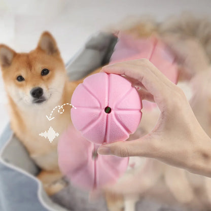 Dog Chew Toys - Interactive Squeaky Ball with Leakage Function for Teeth Cleaning & Boredom Relief, Durable TPR Material,