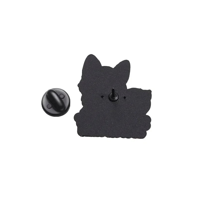 Cute Dog Enamel Brooches Short Legs Corgi Cartoon Puppy Animal Pins Clothing Hat Ornament Badge Custom Jewelry Gifts Wholesale