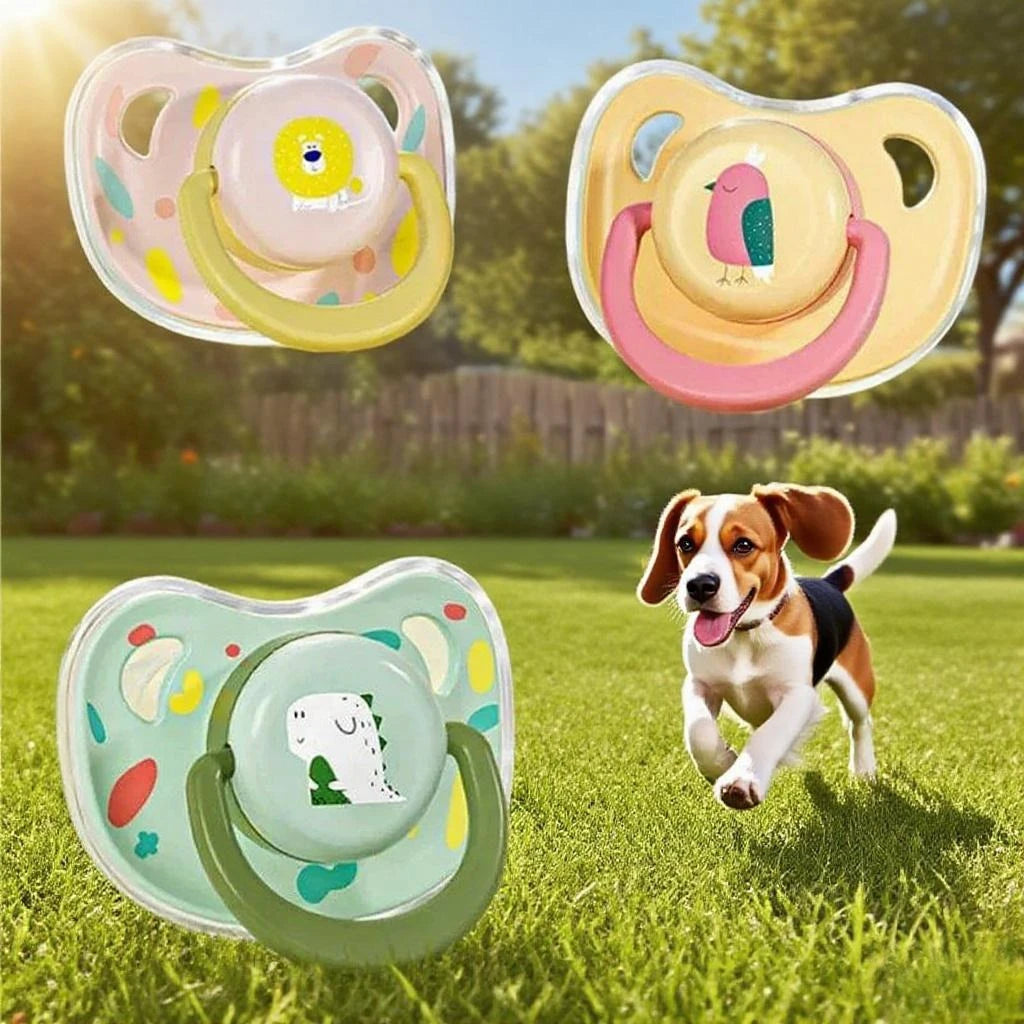 the CALMCHEW PACIFIER - 1PC Pet Silicone Pacifier, Pet Calming Pacifier, Chew Toy, Food Grade Silicone Supplies Dogs, Accessories Pet Products