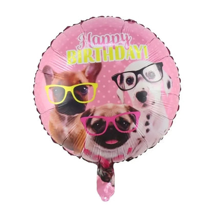 Pet Cat Dog Paw Balloon Blue Pink Animal Party Helium Globes Baby Shower Kids Birthday Favor Party Decoration