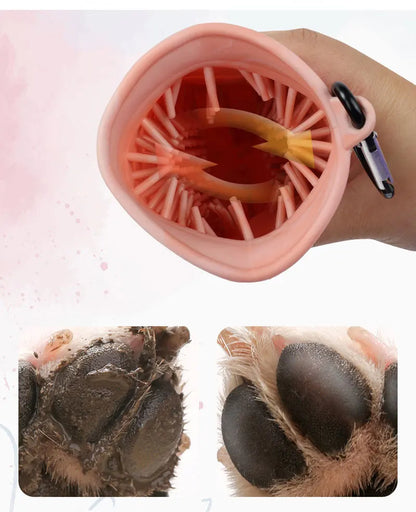 the SCRUBBER - Dog Foot Wash Cup, Portable Paw Clean Tools for Dogs, Large/Medium Dog Foot Washer, Scrubber Dog Muddy Dirty Paw Cleaning Cup 1pcs