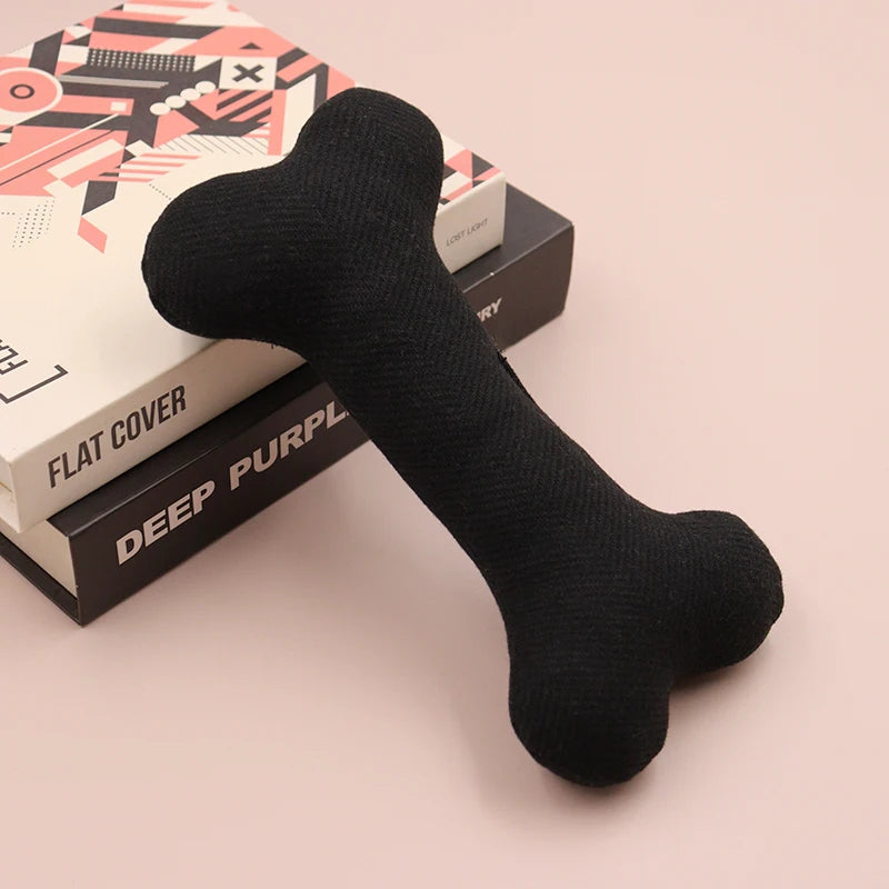 Interactive Dog Joint Sound Puppy Toys Bone For Small Resistant Squeak Dogs Indestructible Dog Plush Chewing Toy Pet Bite Toys