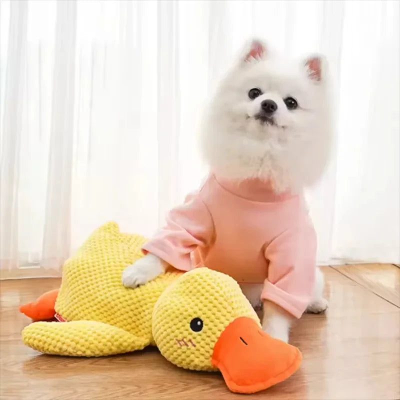 Cute dog Toy Stomping Duck Bite Resistant Grinding Teeth Cleaning Large Dog Interactive Entertainment Puppy Boredom Plush Toy