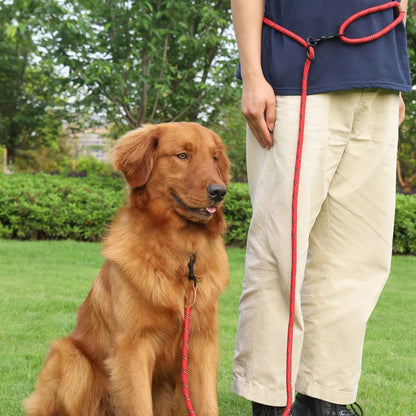 the ACTIVEGLOW HANDS-FREE LEASH - Dog Leash Hands Free Leashes for Dog Walking, Adjustable Dogs Leash, Reflective Dogs Chain Multi-Functional Traction Rope 230cm