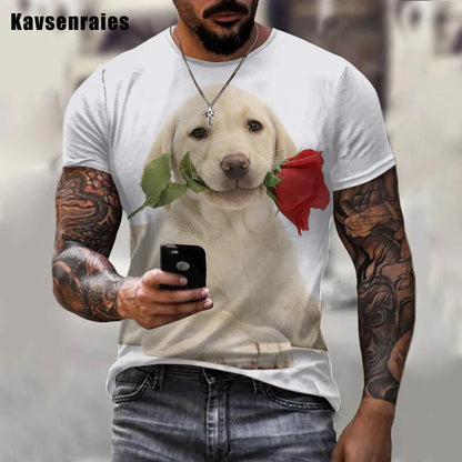 the PUPS - Funny Puppy 3D T-Shirts for Men