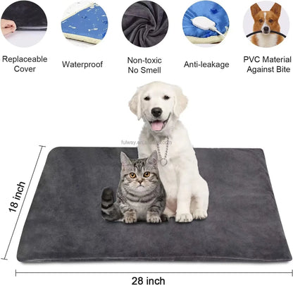 Waterproof Pet Heating Pad - EU & US Standard Electric Warm Mat for Cats and Dogs Waterproof Electric Pet Warmer