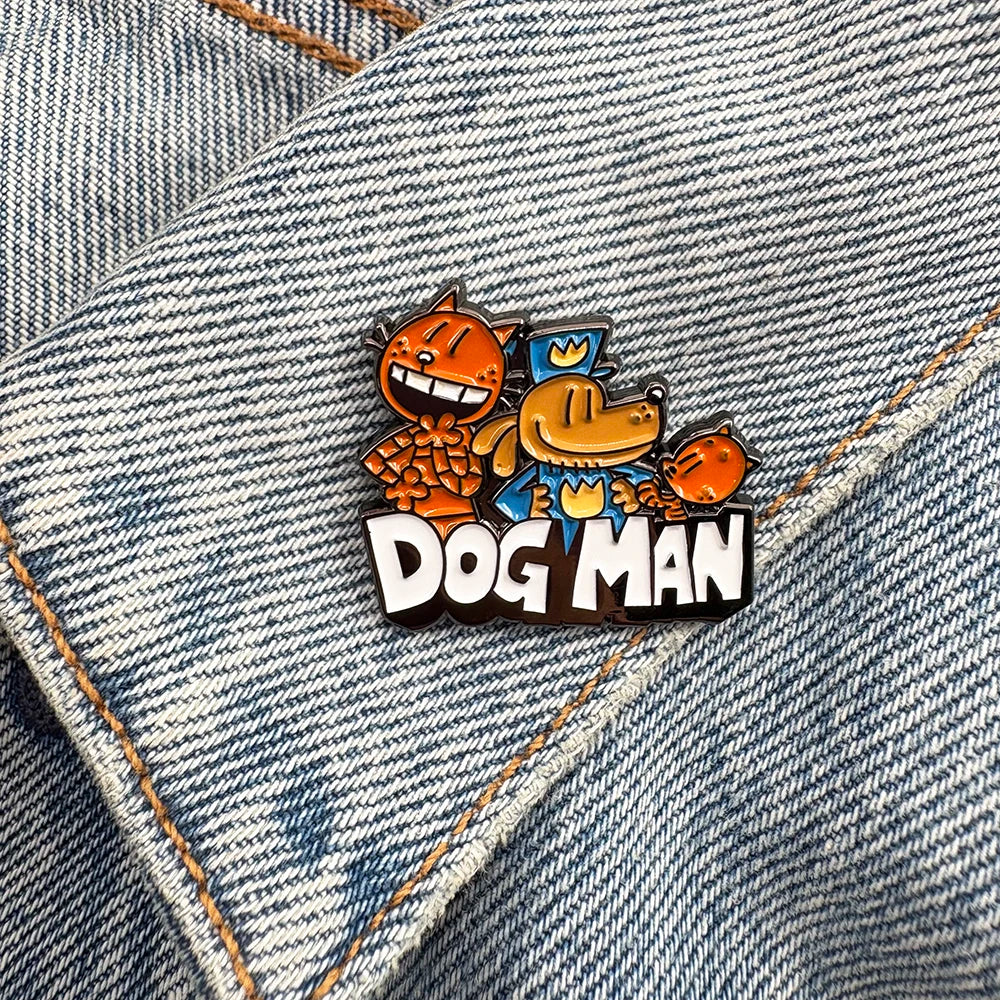 Dog Man Petey The Cat Dog Detective Police Enamel Brooch Fantasy Cartoon Animation Inspired Lapel Pin Fans Gift Badge Accessorie