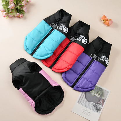 Warm Winter Pet Clothes Windproof Dog Jacket Coat For Small Big Dogs Labrador Costume French Bulldog Golden Retriever Outfits