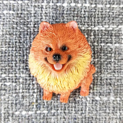 3D animal magnet refrigerator sticker simulation dog labrador Pug corgi Teddy Bichon resin Craft wall door home decoration gifts