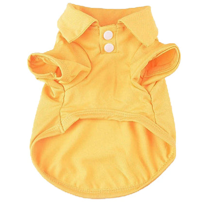 the CANDYPAW COOL TEE - Summer Pet Vest, 6 Candy Color Shirts, Puppy Breathable Solid Polo-Shirts, Chihuahua/Yorkie Fashion Vests, Dog Costume, Pet Clothing