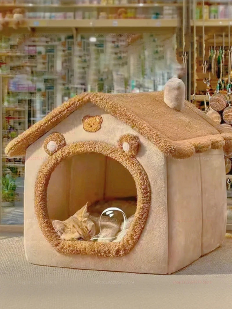 Foldable Washable Pet House for Small Dogs and Cats Removable Soft Cave Sofa Bed Extra Small Puppy Puppy Cave Indoor Outdoor Use