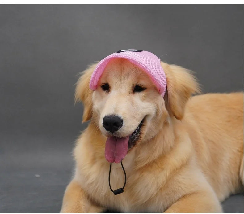 the SUNPAWS BREATHABLE HAT - New Summer Pet Dog Hat, Breathable Sun Protection, Ears Exposed Design, Golden Retriever, Dog Cap, Summer Shade Pet Accessories