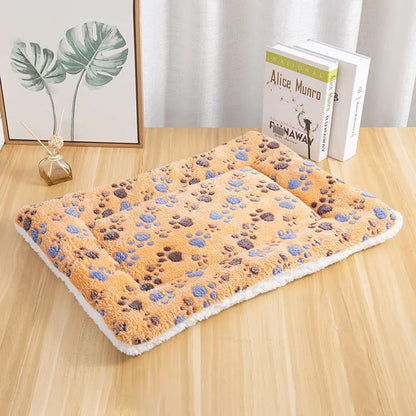 the PAW-NEST DOUBLE-SIDED MAT - Flannel Double-Sided Pet Mats, Short Plush Pet Sleeping Bed for Cats and Small Dogs, Cute Pet Pad Blanket, Warm Kitten Cushion