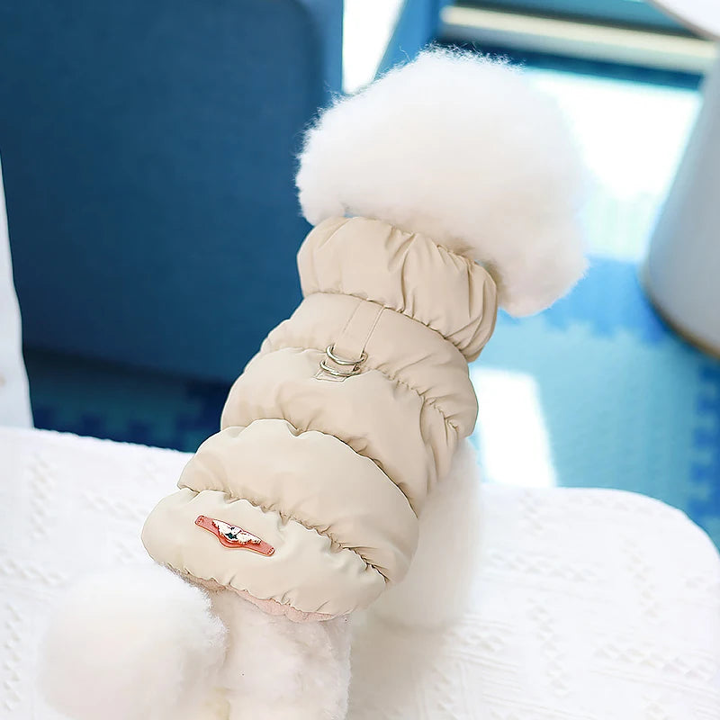 Warm Dog Clothes Vest Soft Cotton Coat Pet Jacket Puppy Chihuahua Poodle Pug Turtleneck Outfit French Bulldog Clothes Cat Coats
