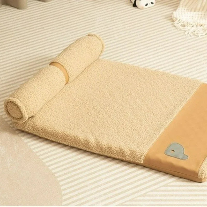 Four Seasons Dog Cat Bed Orthopedic Memory Foam Machine Washable Removable Cover All Season Comfort Mat for Small Medium Large