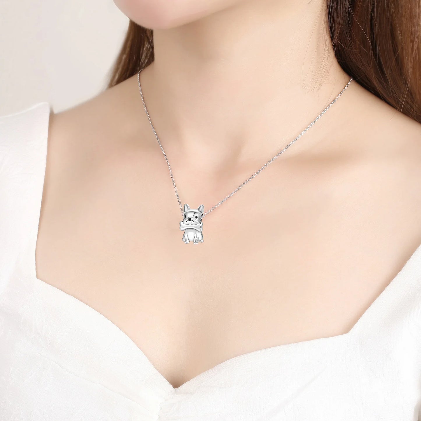 925 Sterling Silver Girl Holding Dog Charms Beads Fit Original 925 Bracelet Making Gift for Woman Jewelry Diy Fashion Pendant