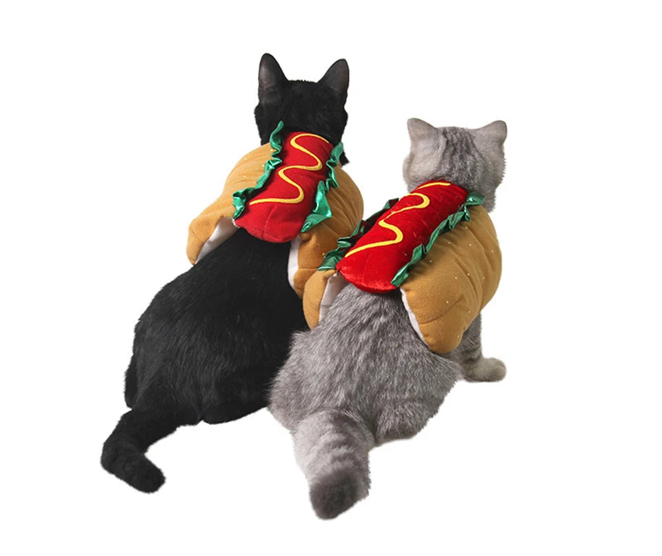 NONOR Pet Costume Hot Dog Shaped Dachshund Sausage Adjustable Clothes Funny Warmer for Puppy Dog Cat Supplies