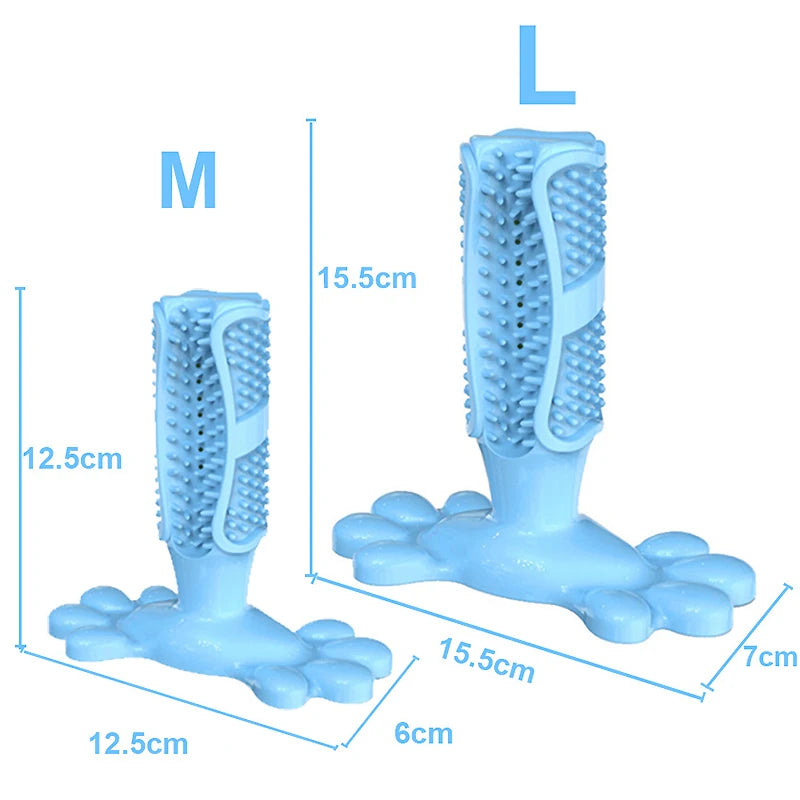 Pet Dog Cactus Interactive Rubber Bite Resistant Chew Toys Small Large Dogs Tooth Cleaning Toothbrush Treat Dispenser Molar Toy