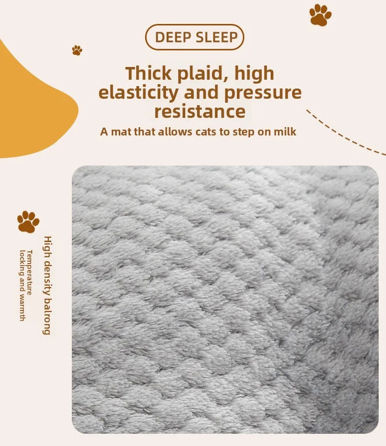 New Autumn  Winter High-End Pet Mat Dog Mat Long Plush Winter Warm Pet Mat Dog Bed Comfortable Cat House Dog House Pet House Mat