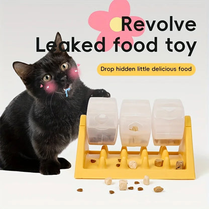 the MEALMAZE TRIANGLE FEEDER - Interactive Dog Food Dispenser Toy, Plastic Slow Feeder with Triangular Design, Pet Enrichment Activity Toy, Triangular Food Slot