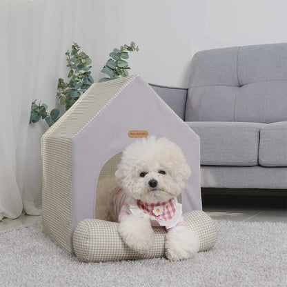 Foldable Pet House Kennel Bed For Small Medium Dogs Cats Winter Warm Cat Bed Nest Pet Products Pets Puppy Cave Sofa New Arrival